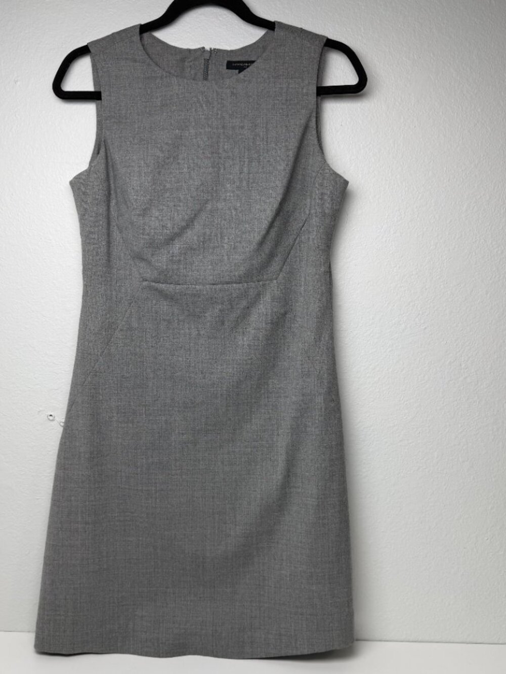 Banana Republic Gray Sleeveless Sheath Dress Sz 6